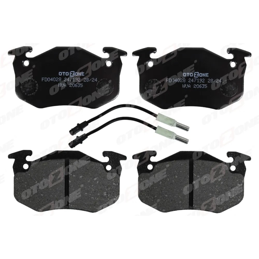 Ön Disk Fren Balatasi Peugeot 205 1.0/1.1/1.4 02/83 - 07/87-305 1.5/1.5D/1.6/1.8D/1.9D 11/82-12/88