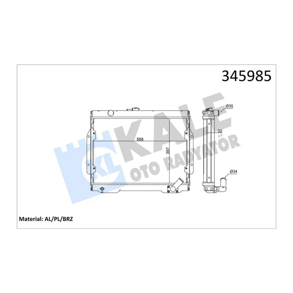 RADYATÖR L200 AL/PL/BRZ