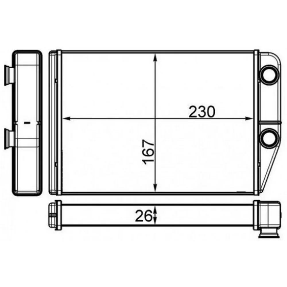 KALORİFER RADYATÖRÜ PEUGEOT BOXER III CITROEN JUMPER FIAT DUCATO III 06 230X163X26
