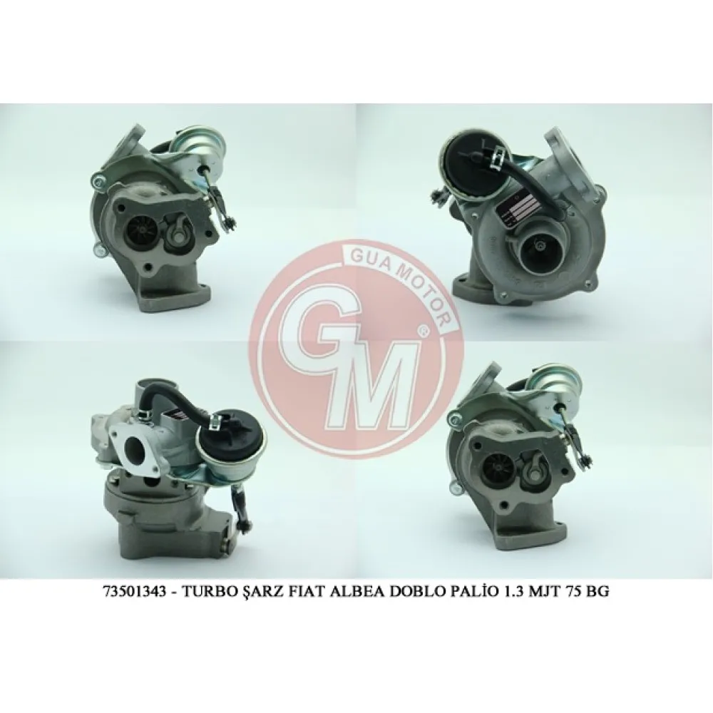 Turbo Şarj Fiat Albea Doblo Palio Punto Fiorino Punto Evo 1.3 Mjt 70-75 Bg