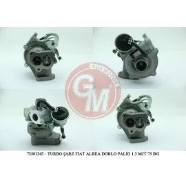 Turbo Şarj Fiat Albea Doblo Palio Punto Fiorino Punto Evo 1.3 Mjt 70-75 Bg