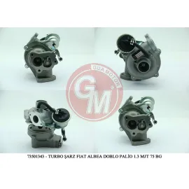 TURBO ŞARJ FIAT ALBEA DOBLO PALİO PUNTO FIORİNO PUNTO EVO 1.3 MJT 70-75 BG