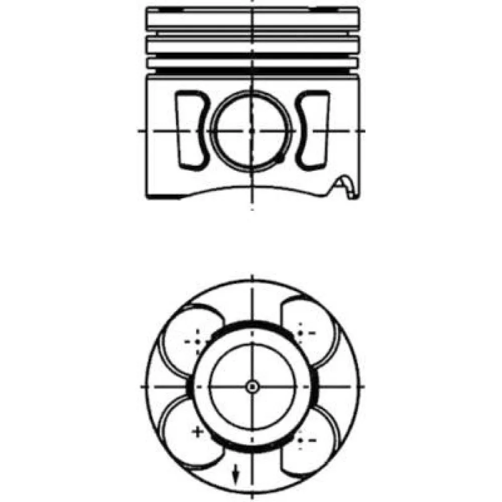 Motor Piston Segman Std 69.60Mm Euro5 Astra J-Corsa D-Fiorino-Linea 1.3 16V A13Dte Starstop Var 90Ps 87-435700-02