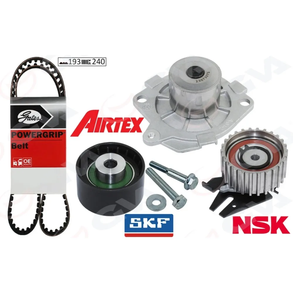 Devirdaimli Eksantrik Gergi Kiti 193X240 Doblo 01 Brava-Bravo- 96-01 -Palio 00- Marea 96- 1.9Td