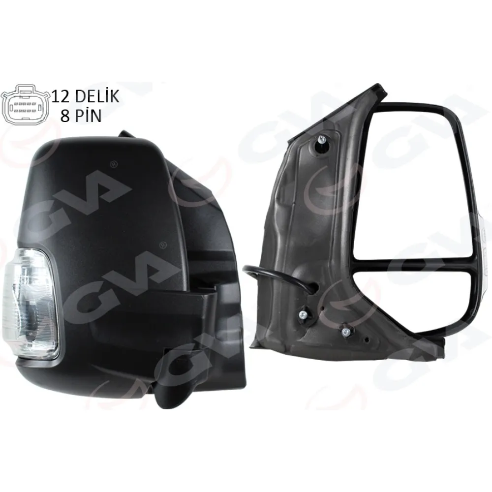 Dis Dikiz Aynasi Otomatik Katlanan Elektirikli Beyaz Sinyalli Rezistanslii Ayna Sağ Ford Transit 2019 Pikap Cift Kabin