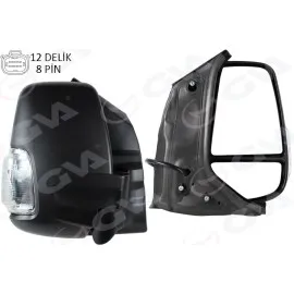 Dis Dikiz Aynasi Otomatik Katlanan Elektirikli Beyaz Sinyalli Rezistanslii Ayna Sağ Ford Transit 2019 Pikap Cift Kabin