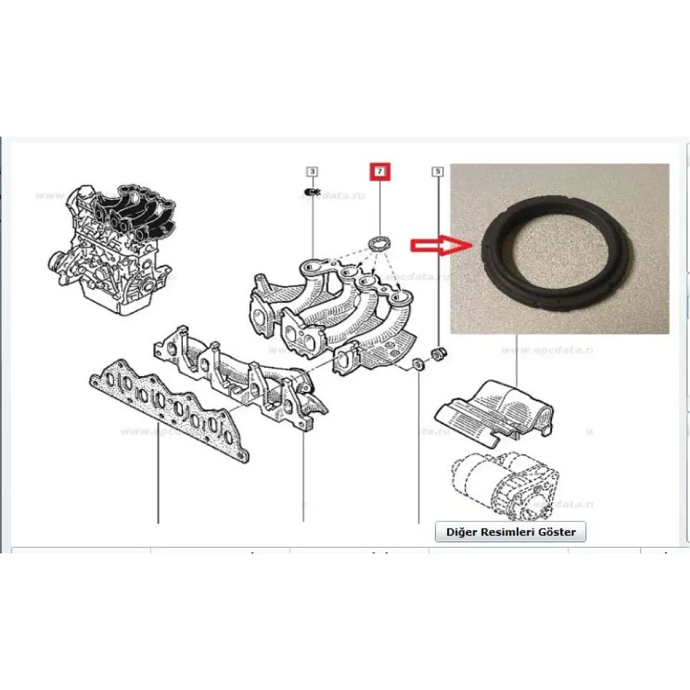 Emme Manifold Boğaz Contasi Tk. 4Ad. Kng 1.9 Dzl. F8Q