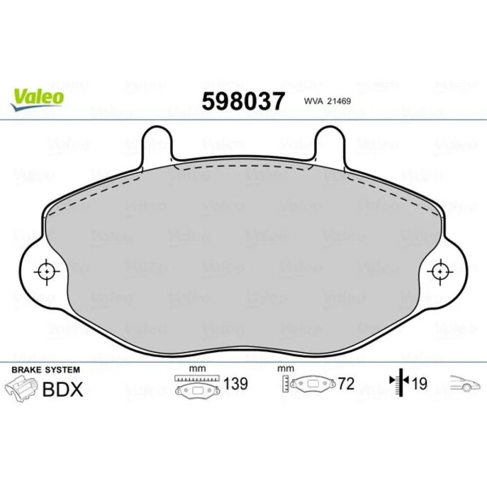 On Fren Balatasi Transit T15 93 00 Fte Kirmizi Kutu