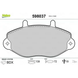 On Fren Balatasi Transit T15 93 00 Fte Kirmizi Kutu