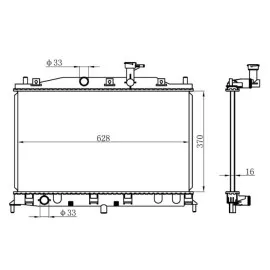 Radyatör Brazing Accent Era 1..4/1.6I 05 Ac Klimasiz Mek 370X628X18