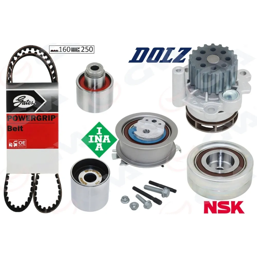 Devirdaimli Triger Seti 160X250 Crafter-T6-A3-Jetta-Caddy-Polo-Passat 1.6-2.0 Tdi