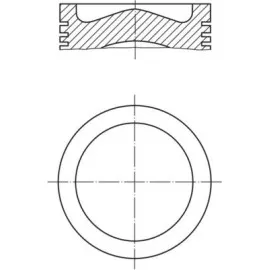 Motor Piston Segman 0.50 P207-P208-P2008-P206 T3E -Ds3-C3 Iii-Fiesta 1.4Hdi 8V Dv4C/euro5 73.7Mm 87-838407-02