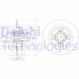 Arka Fren Aynasi Renault Megane I 99 03 Scenic 99 01 1.4-1.6 16V 1.9 Dci 20 16V 274X10.9X4Dl
