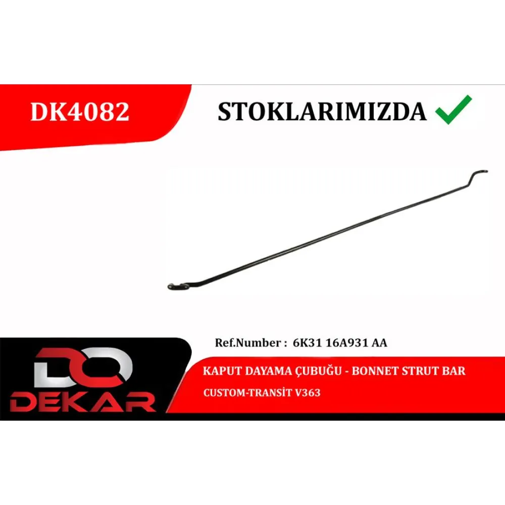 Kaput Dayama Çubuğu Custom-Transit V363