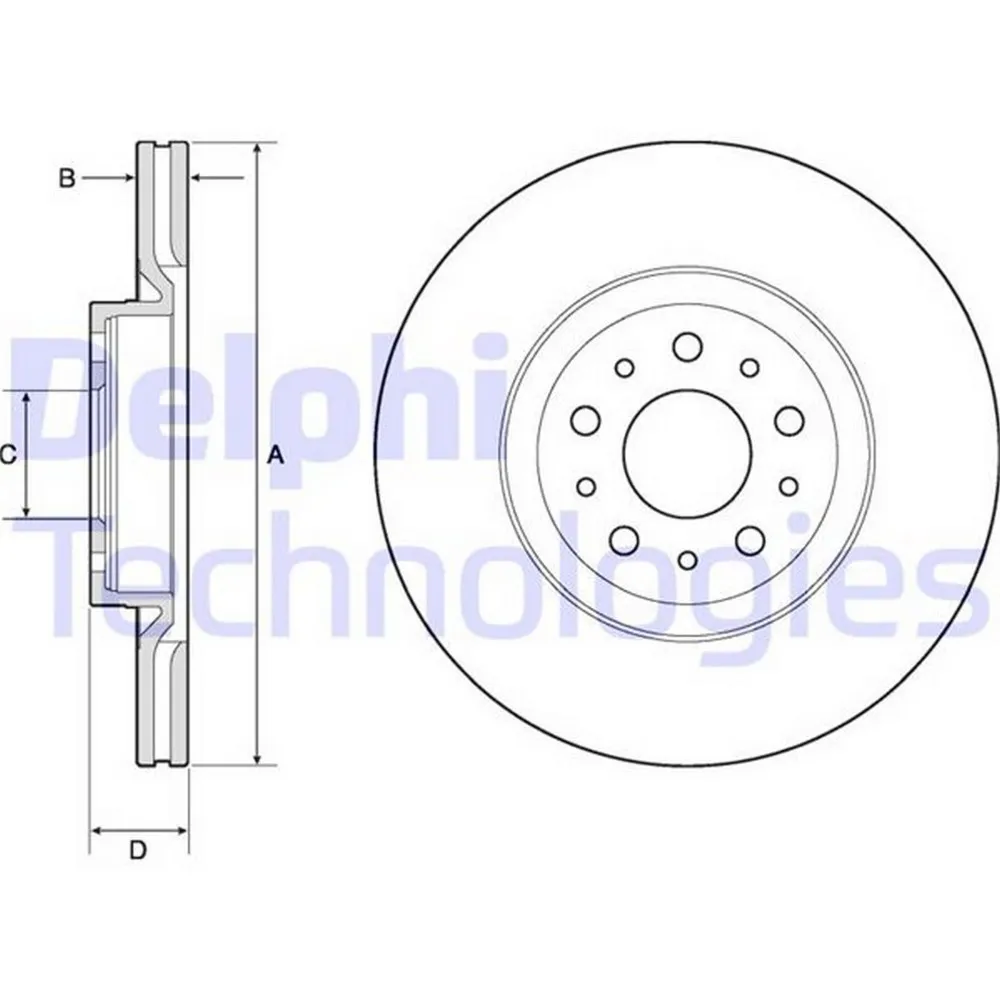 ÖN FREN AYNASI DİSK FIAT EGEA 16 1.0 1.3 MTJ 1.4 1.5 1.6 MTJ 5 BİJON DIŞ:284MM K:24MM