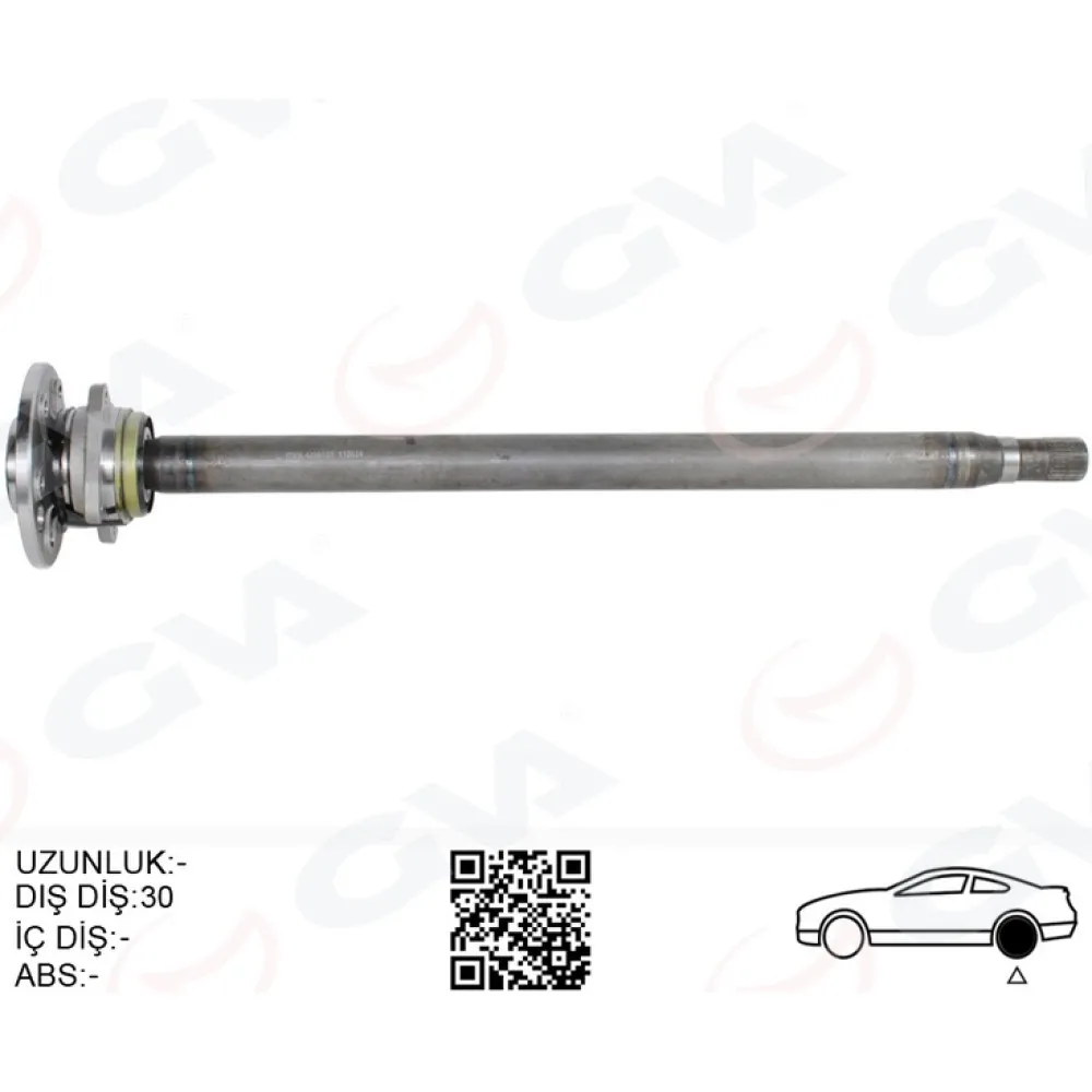 Aks Mili Arka Sag Kalin Uzun 892Mm Mercedes Sprinter B906 . Vw Crafter 30-35-50 Z:29-30 Poryali