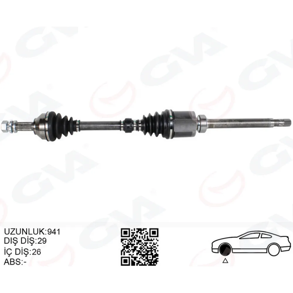 KOMPLE AKS SAĞ NISSAN QASHQAI 1.5L K9K J10 06-13 MANUEL VİTES