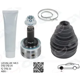 AKS KAFASI DIŞ HYUNDAI BAYON 1.0L 1.4L G3LE G4LC 21- / KIA RIO. STONIC 1.4L G4LC 19- 25x22x52.5