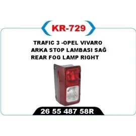 Arka Sis Lambasi Sağ Trafic 3 -Opel Vivaro