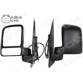 DIŞ DİKİZ AYNASI ELEKTRİKLİ ISITMALI ÇİFT CAM SOL CONNECT 02-08 VM-6311EHL