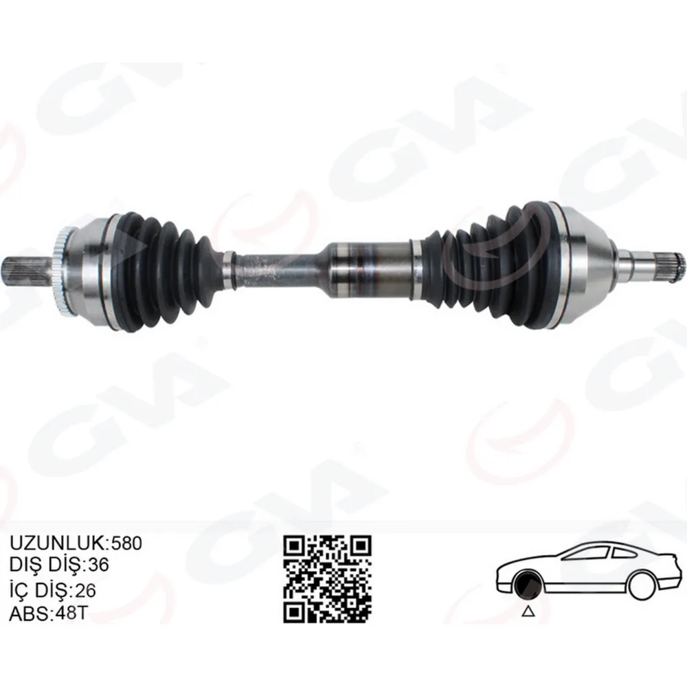 ÖN AKS KOMPLE SOL VOLVO XC90 02 ABS LI