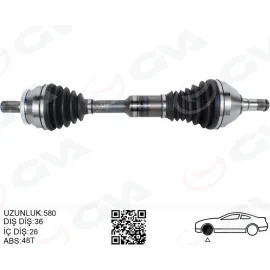 ÖN AKS KOMPLE SOL VOLVO XC90 02 ABS LI