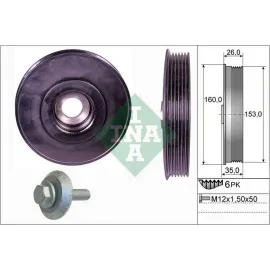 KRANK KASNAĞI P107-207-P307-P308-P406-P407-PARTNER-BERLINGO-C1-C2-C3-C4-XSARA-FOCUS II-FIESTA 02 1.4-1.6 HDI-TDCI VOLVO C30 06 12 1.6D S40 II 05 12 1.6D V50 05 12 1.6D MAZDA II 1.4CD III 1.6DI