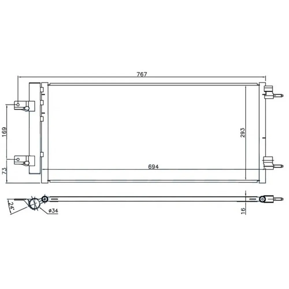 Klima Radyatörü Kondansatörü Opel Astra K 15 22