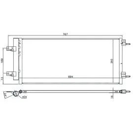 Klima Radyatörü Kondansatörü Opel Astra K 15 22