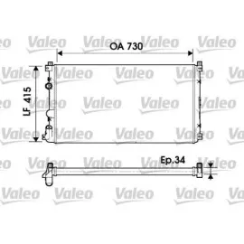 Radyatör Master Ii-Movano 01 2.5Dci G9U Ac Klimasiz Mek 730X414.5X34