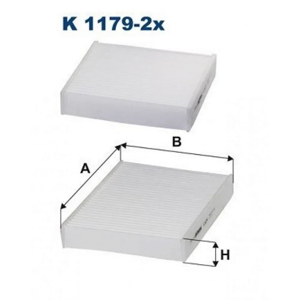 POLEN FİLTRESİ P207 1.4-1.4HDI-1.6HDI-1.4 16V-1.6 16V 06 C3 II 1.4-1.4HDI-1.6HDI 09 K1179-2X