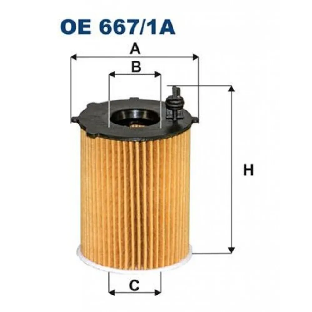 Yağ Filtresi Partner-Berlingo-Fiesta-Focus-C-Max-Fusion-P206-P207-P208-P301-P307-P308-P407-P2008-P30 08-P5008-Bipper-Jumpy-Xsara-Expert-Nemo-C1-C2-C3-C4-C5-Ds3-Ds4-Ds5 1.4-Hdi-1.6Hdi Oe667.1