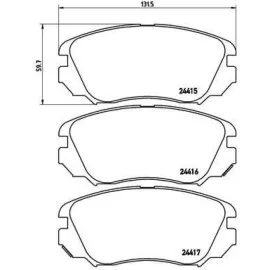 Ön Balata Insignia 1.6-1.6T-1.8-2.0Cdti 08 13 Saab 9.5 10 Camaro 3.6 11 16 Jant
