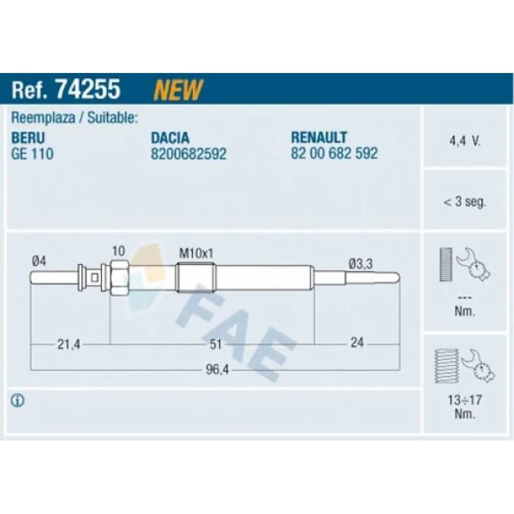 Kizdirma Bujisi Renault Megane Iii Fluence Clio Iii Kangoo Scenic Modus Duster Logan Sandero 1.5 Dci