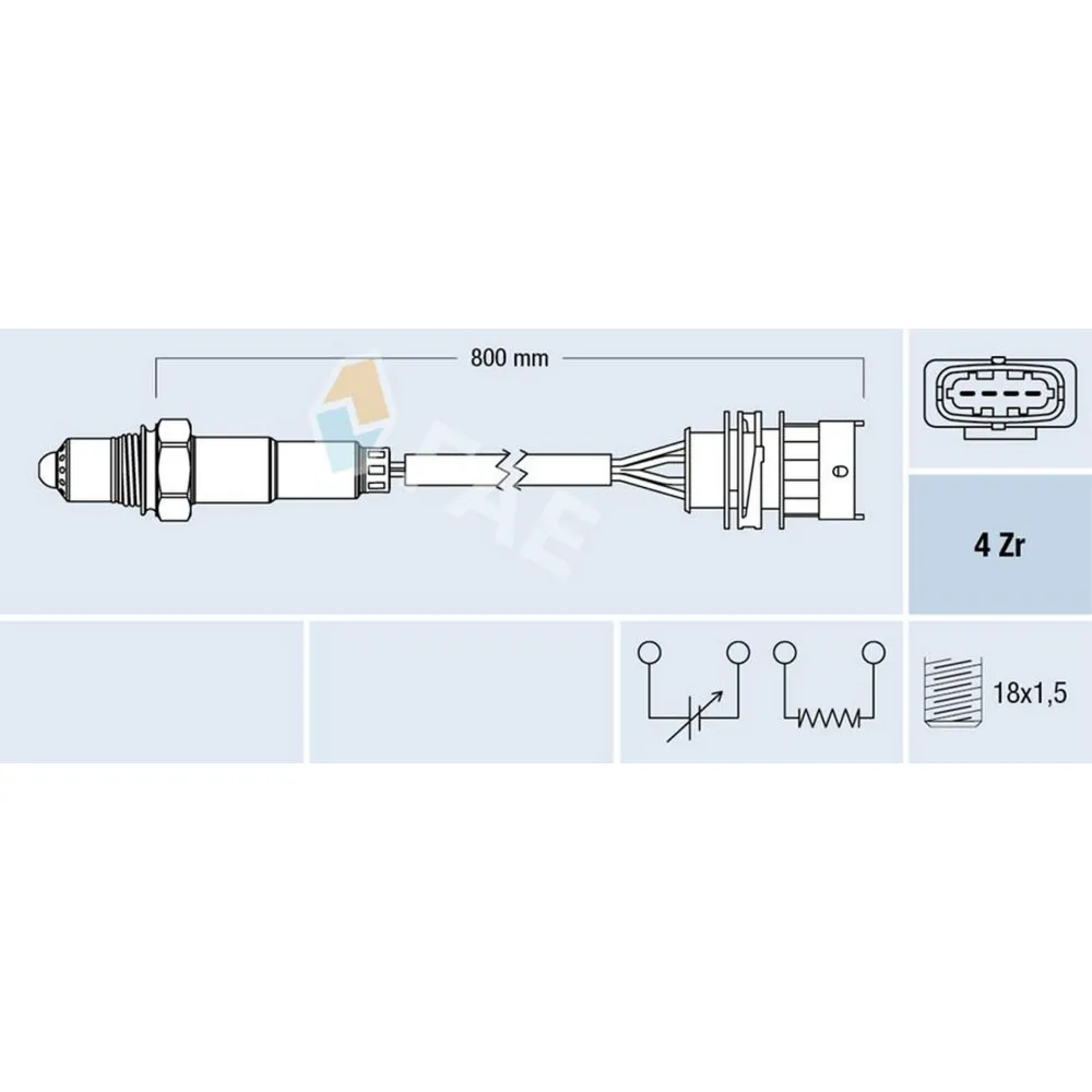 OKSİJEN SENSÖRÜ ASTRA G-CORSA C-VECTRA B 1.4-1.6 Z16XE-Z14XE EGSOZ BORUSUNA