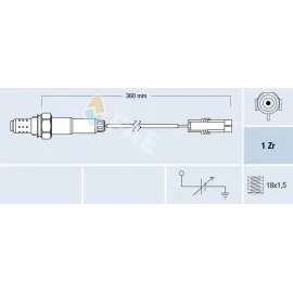 Oksijen Sensörü Astra F-Corsa B-Tigra-Vectra A-B- 1.4-1.6-Accent 1.3İ-1.5 İ 12V