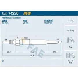 Kizdirma Bujisi P407-P607-P807-P4007 2.2 Hdi C5-C6-C8 2.2 Hdi 06> Galaxy-Mondeo Iv 2.2 Tdci 11V Freelander 2 L359 2.2 Td4 Jaguar X-Type I X400 2.2 D