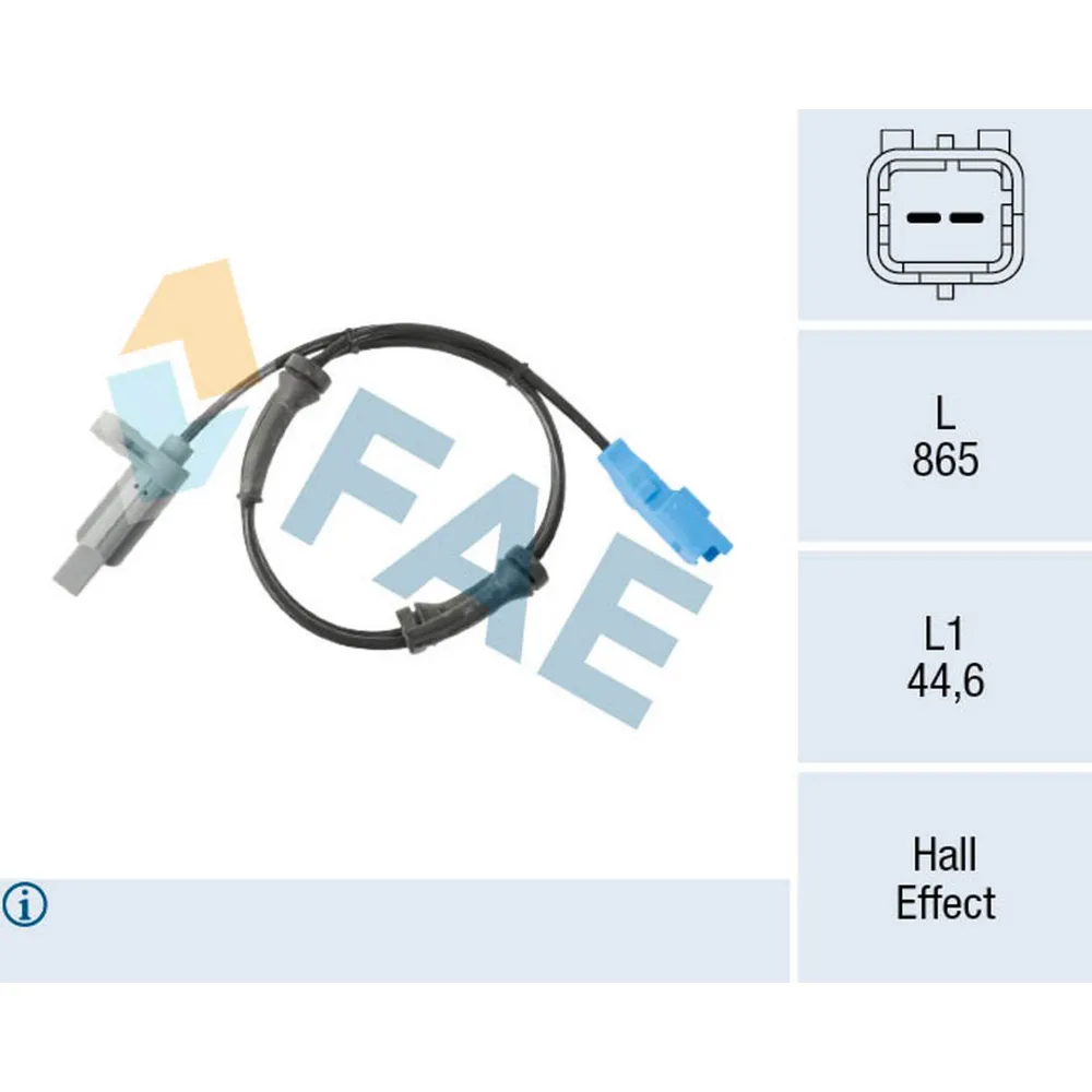 ABS DEVİR SENSÖRÜ ARKA PEUGEOT P206 09/02>03/07