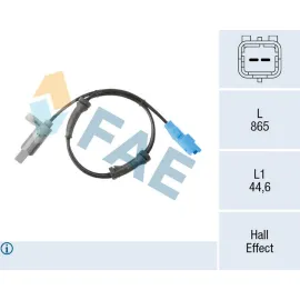 ABS DEVİR SENSÖRÜ ARKA PEUGEOT P206 09/02>03/07