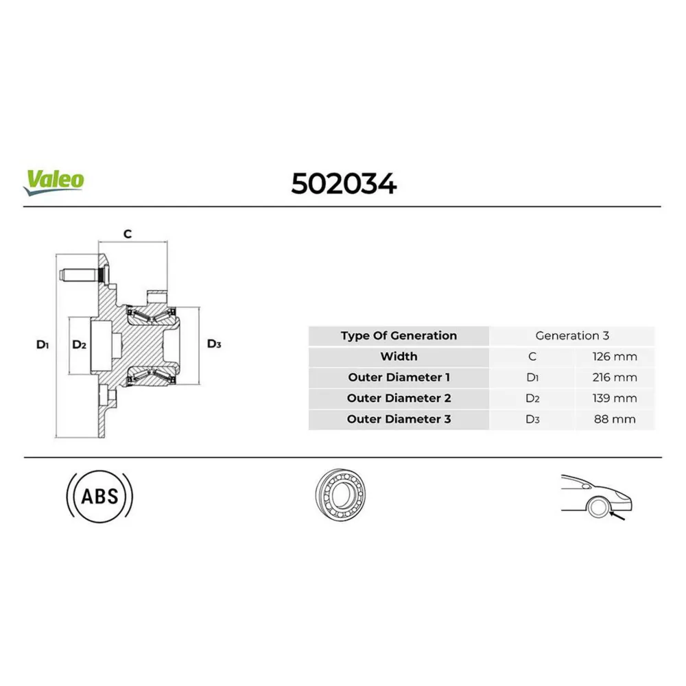 ÖN TEKER RULMANI PORYALI FORD TRANSİT V363 14> ÇİFT TEKER 6 BİJON