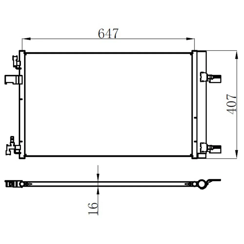 KLİMA KONDENSERİ RADYATÖRÜ - OTOMATİK ASTRA J-ZAFIRA C-CRUZE 1.4-1.6-1.7-2.0