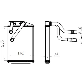 KALORİFER RADYATÖRÜ PEUGEOT BOXER III CITROEN JUMPER FIAT DUCATO III 06> 230X163X26