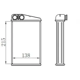 Kalorifer Radyatörü Brazing Mgn Ii-Scenic Ii 220X150X40