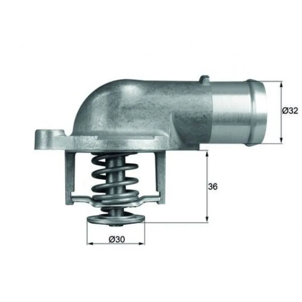 Termostat Komple (87C) Vw Transporter T5-Mutivan V-Touareg 2.5 Tdi (03-09) (Axd)