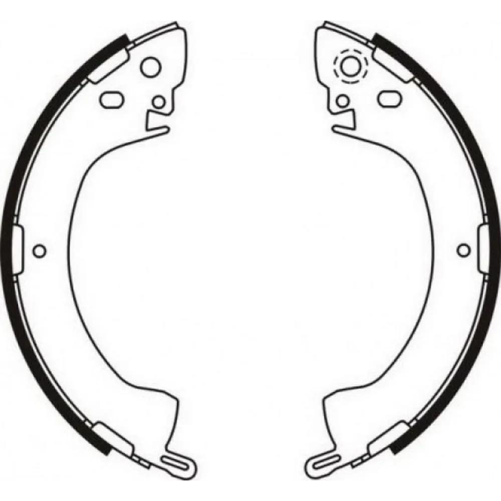 ARKA KAMPANA PABUÇ BALATA MITSUBISHI L300 2.5L 4D56 8v P15V PANELVAN 86-00 / L200 2.5L 4D55 4D56 8v K14T 4x2 86-96