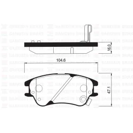 ÖN BALATA ATOS 1.0 İ 01 > ABS LI ATOS PRIME 1.0 İ 01 > ATOS PRIME 1.1 03 > GDB3377