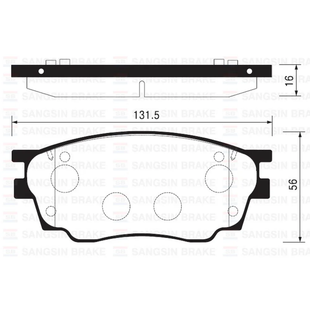 x ÖN BALATA MAZDA 6 1.8 02 >1.8MZR 2.0MZR 2.2 MZR 2.5MZR 07 > 09 > GDB3309
