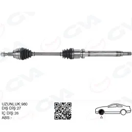 Komple Ön Aks Sağ Connect 14> 1.6 Tdci