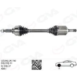 KOMPLE AKS ÖN SOL CUSTOM 17> 2.0 ECOBLUE AUTO AM