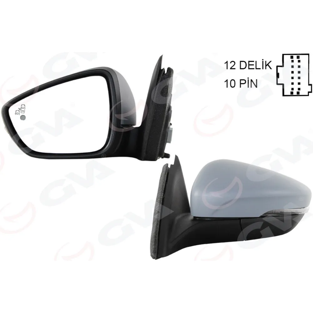 DIŞ DİKİZ AYNASI SOL FORD FOCUS 18> ELEKTRİKLİ ISITMALI SİNYALLİ ASTARLI KATLANIR